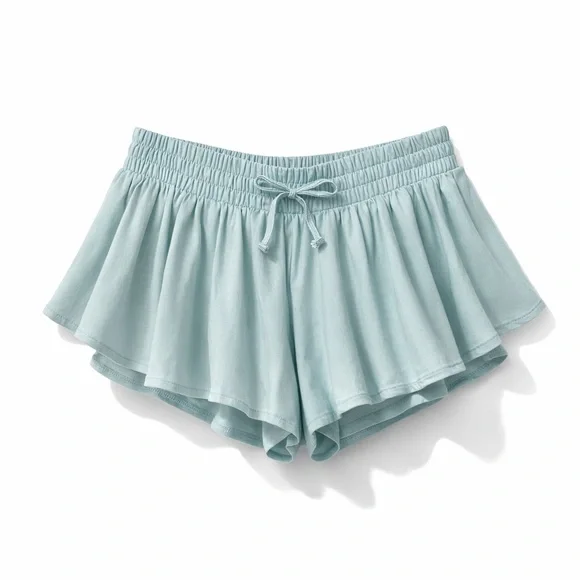 Abercrombie Kids Light Blue Flowy Shorts (092) - Picture 1 of 5